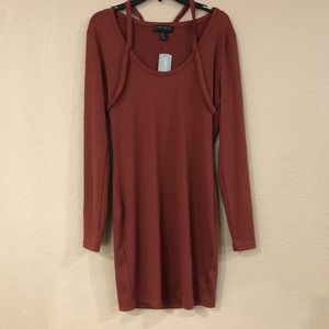 Forever 21 Plus Rust Color dress NWT
